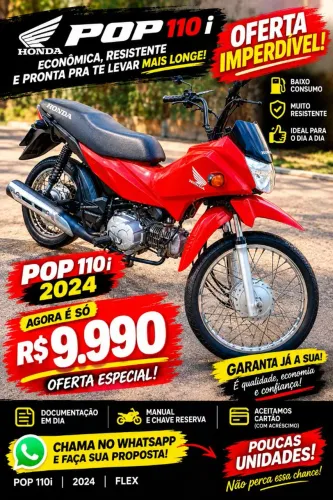 POP 110I 2024 POR 9.990 OFERTA IMPERDIVEL
