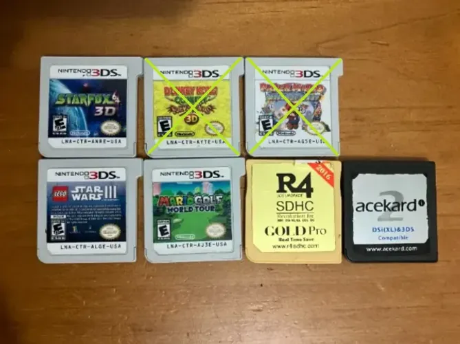Trocos jogos nintendo 3DS