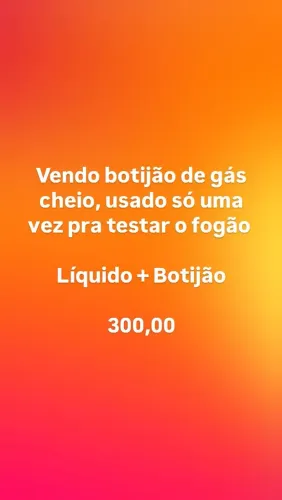 Vendo aberto só pra testar o fogão 