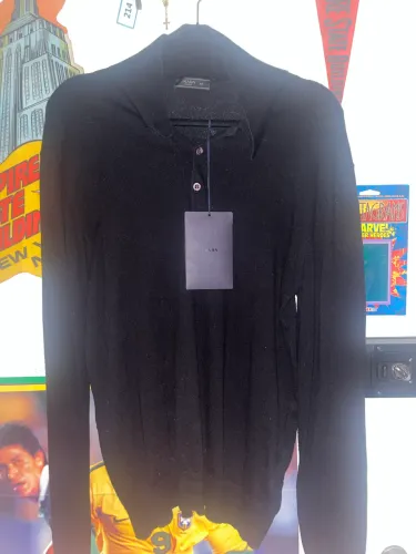 Polo preta prada Milano tricô tamanho M