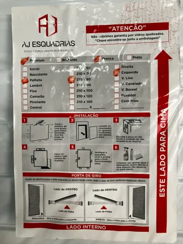 Porta de esquadria 80cm