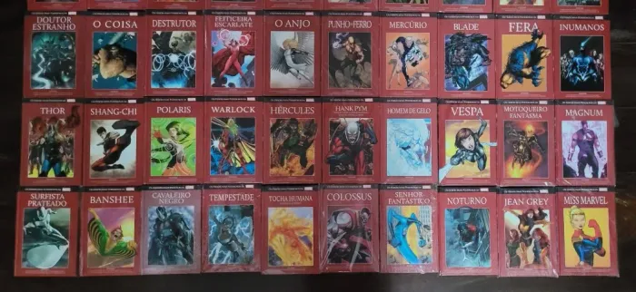 Coleção Os Heróis Mais Poderosos Da Marvel Salvat Vermelha Volumes 1 A 60 Parte 3