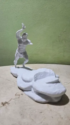 Suporte de Garrafa Deus Grego em PETG