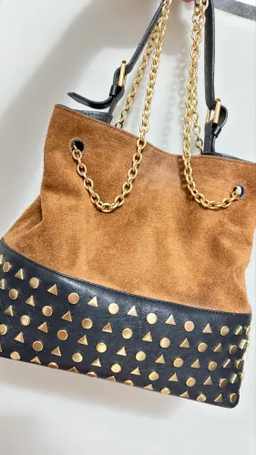 Bolsa Schutz Couro Camurça e Carteiras