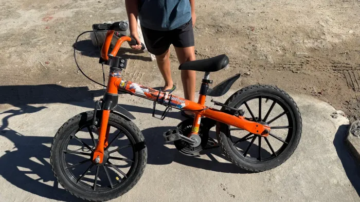 Bike aro 12 infantil laranja