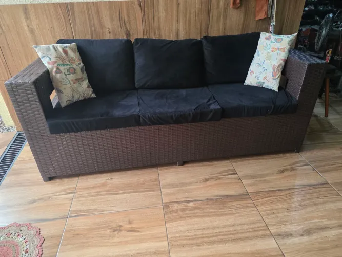Sofa de fibra sintetica