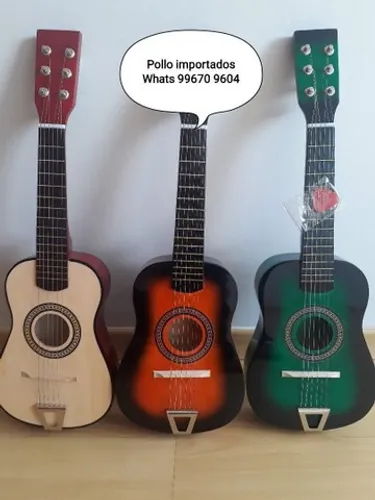Violão infantil com cordas de aço