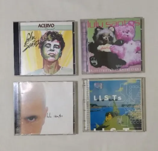 Lote 04 CDS do Artista Lulu Santos - CDS Originais. Valores na Descrição do Anúncio.