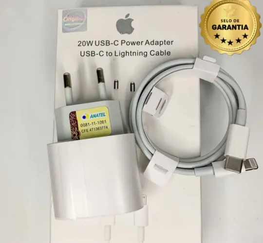  TURBO 20W | Carga +/-1h | IPhone 6,7,8,x,Xr,11,12,13 e Pro apenas 60,00