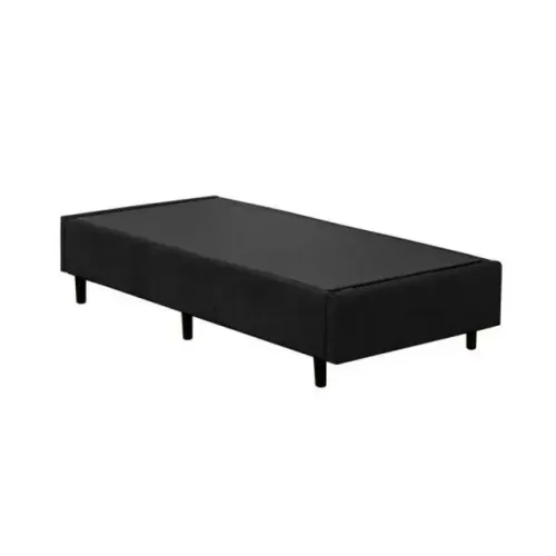 Star moveis, melhor para sua casa, te oferece - Base Box Solteiro Suede Preto Maravilhosa!