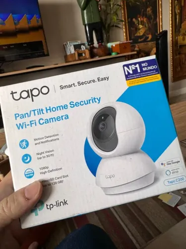 Câmera de Segurança Com Modo Noturno e Alexa