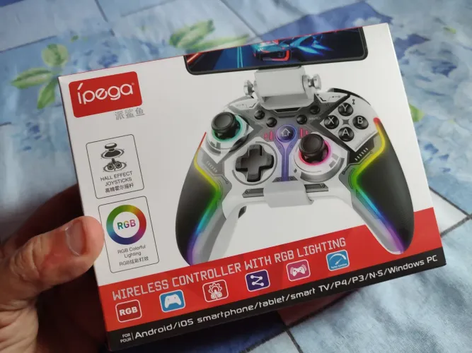 Controle Wireless Ipega para Celular, Tablet e PC com RGB