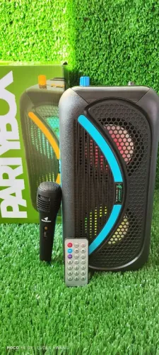 Caixa de Som Torre Amplificada 125w Potente Karaokê Nova!!