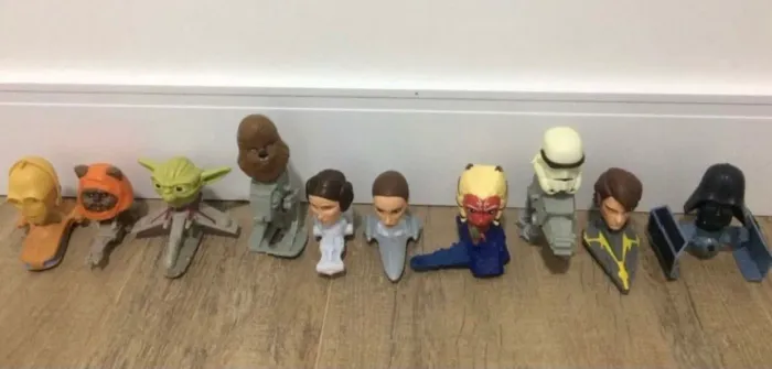 Coleção Completa Star Wars McDonald?s Anos 2000 - 10 personagens