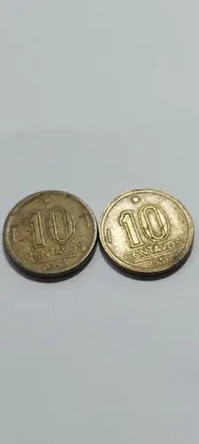 Moedas Antigas (Lote com 2) -10 Centavos-1948 E 1951  S/sig. MBC José Bonifácio