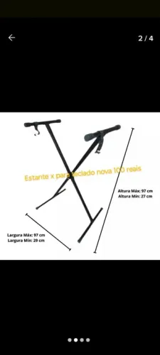 Estante X para teclado