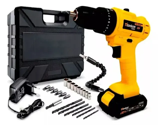 Parafusadeira kit com Maleta - Pronta Entrega