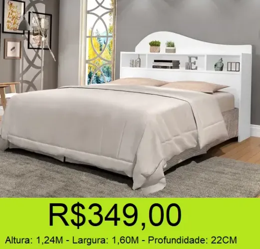 Cabeceira queen lindíssima misto entre mdp e mdf