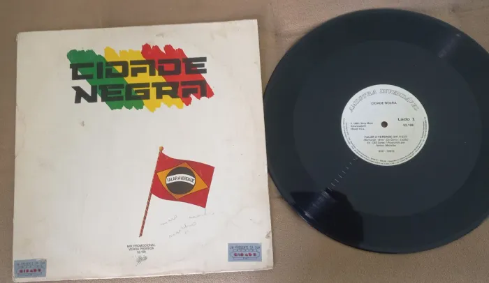 Lp Disco de Vinil Cidade Negra  Falar a Verdade brinde rádio cidade Raridade som antigo 