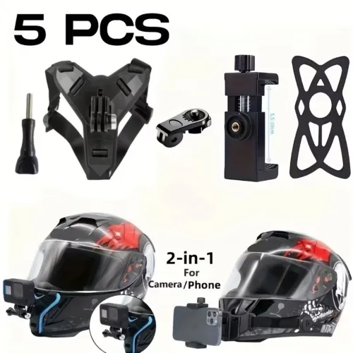 Suporte de capacete Gopro 2 em 1 celulares 