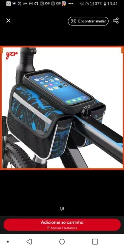Bolsa de Celular para Bicicleta com Compartimento