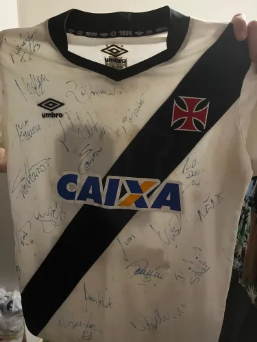 Camiseta Vasco da Gama Autografada 
