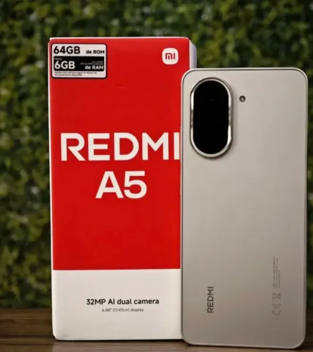 CELULAR NOVO LACRADO E BARATO - A5 64Gb - Xiaomi - Redmi - PRETO - DOURADO