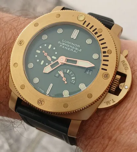 Relógio Panerai Luminor Submersible diver automático 300m 