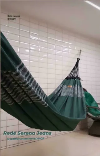 Rede De Dormir Serena Jeans Tamanho Casal -Entrega Grátis 