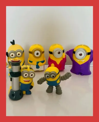 Lote Miniaturas Minions - Mc Donalds - Bonecos Meu Malvado Favorito