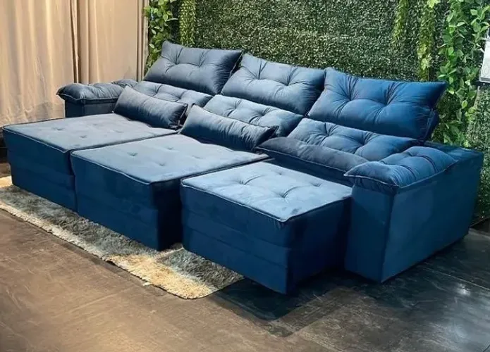 Sofá Retrátil e Reclinável 2,90 D-28 (FAZEMOS ENTREGAS DF E ENTORNO)