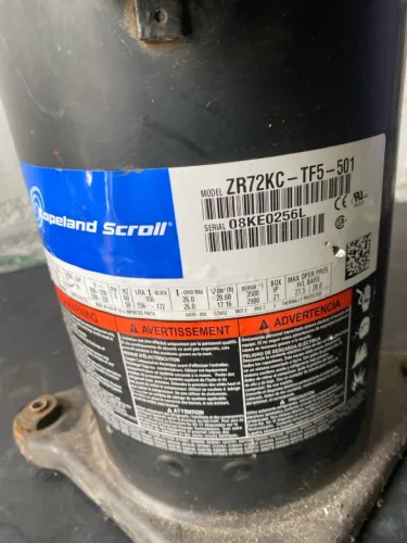Compressor Copeland Scroll ZR72KC-TF5-501