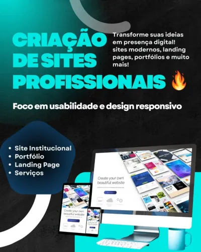 Criação de Sites, Portfólios, Landing Pages e Sistemas WEB