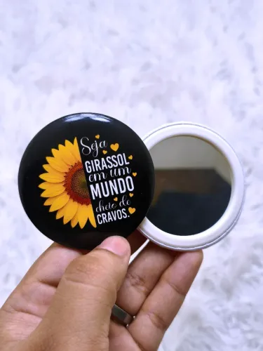 Espelho De Bolso Personalizado 