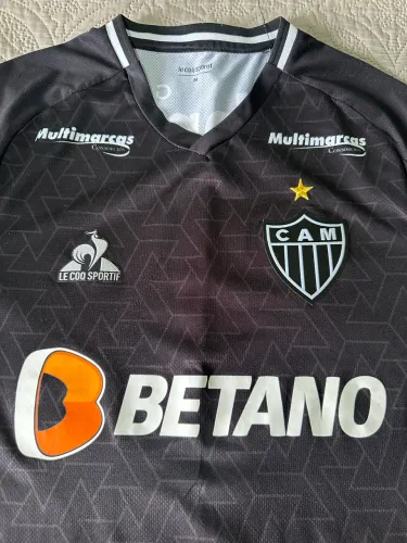 Camisa Preta Original Atlético 2021 Tamanho M -Le Coq