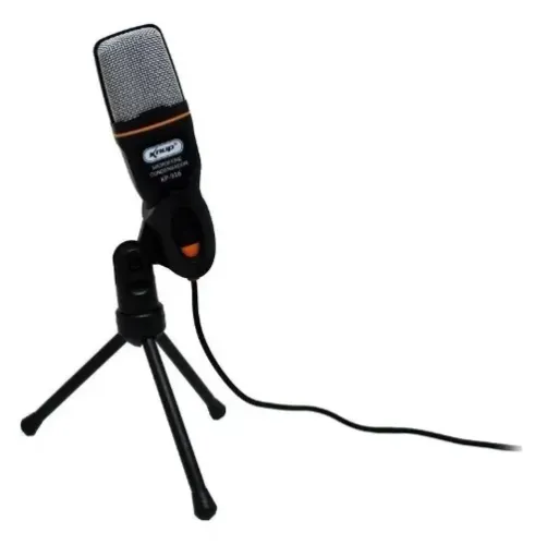 Microfone Condensador Omnidirecional Auxiliar Preto Home&Office SF-666 Novo na Caixa