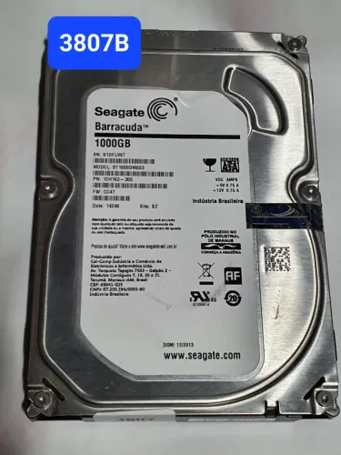 Placa HD 1 Tb St1000dm003 - Fw: Cc47 - Cod. 3807b