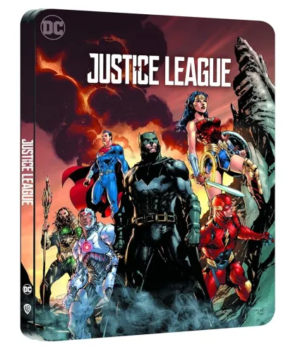 Blu Ray Steelbook Liga da Justiça - 3D+2D duplo (dub/leg)