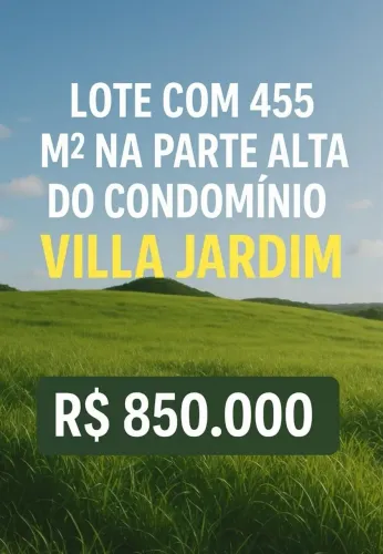 terreno villa jardim 445mts oportunidade unica