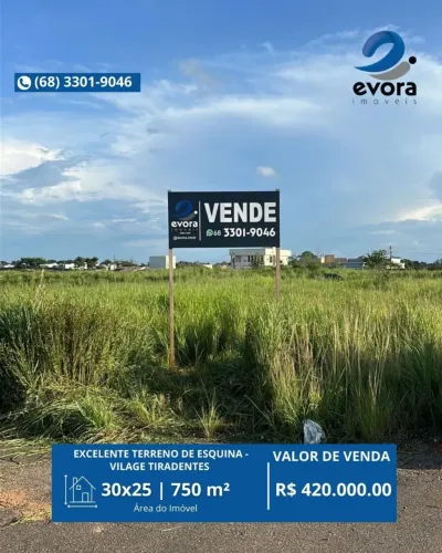 EVORA VENDE. LOTE VILAGE TIRADENTES