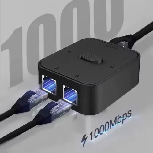 Switch Seletor de Rede Gigabit 2 Portas