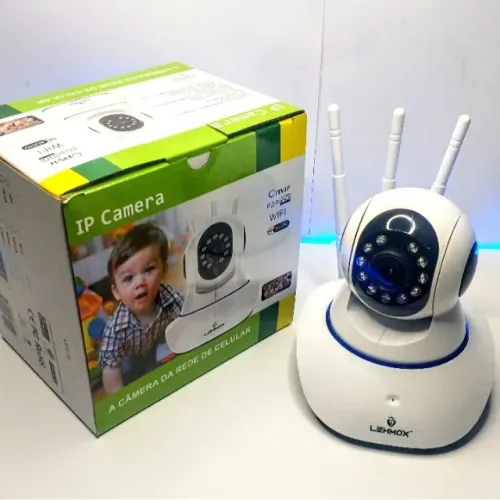 CAMERA DE SEGURANÇA WIFI IP 3 ANTENAS COM VISAO NOTURNA - ENTREGA GRATIS