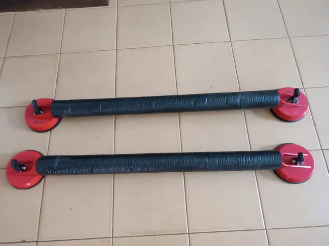 Bagageiro Ventosa teto carro 90cm 120kg emborrachado 