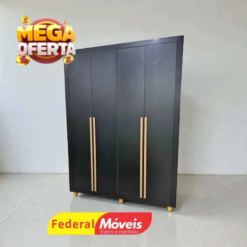 Guarda Roupa para Solteiro 3 gavetas 4 portas 1,69 de largura - Solicite Catálogo 