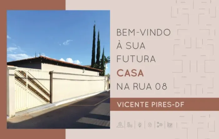 Excelente Casa - Condomínio Vicente Pires Rua 8 - 1.200m² - 2 Casas - Direto Proprietário