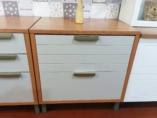 Balcão de Cozinha 01pta / 01 Gavetão Eloíse 100%MDF.