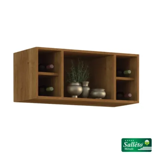 Armário Aéreo Geladeira Pérola Cinamomo Sallêto - Entrega Rápida! 