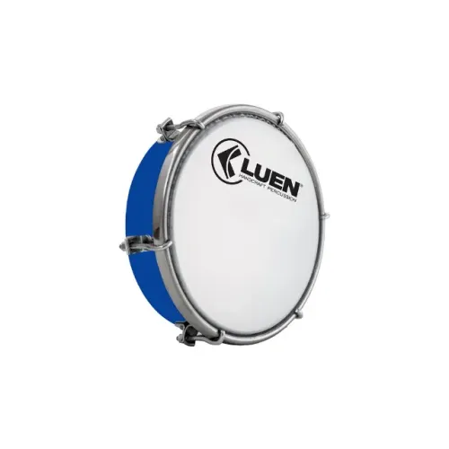 Tamborim Luen 6" ABS Pele Leitosa Azul Novo