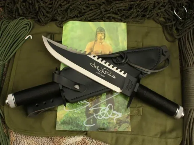 Faca do Rambo 2 original com certificado e assinatura 