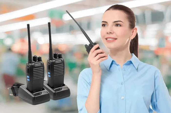 Par de rádio comunicador aquário completo 